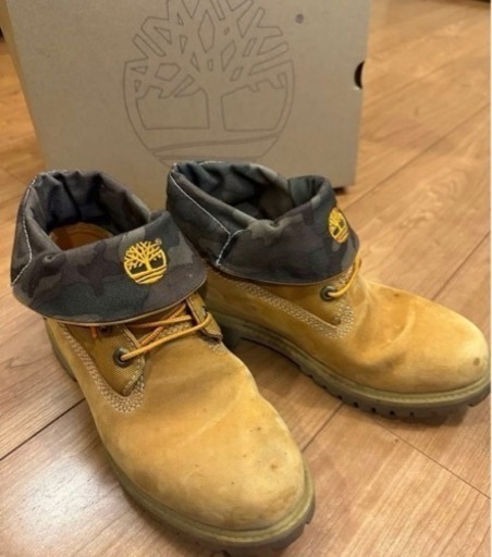 Timberlandブーツ メンズ 迷彩 イエローブーツ