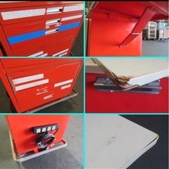 ツールワゴン・工具入れ・台車・キャリー付き・作業台・ツールキャビネ☆中古品