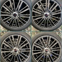商談中」⑰165/55R15新品タイヤ4本と中古ホイールとナット付き