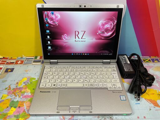 JC01137 パナソニック コンパクト CF-RZ6 10.1型 タッチパネル 超軽量 良品 Win11 office2021
