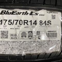 新品 YOKOHAMA BluEarth ES32 175/70R14 14インチ 夏タイヤ 4本 21年製 ヤリス シエンタ ポルテ ヴィッツ等　(MTG490)クレジットカード QRコード決済可能