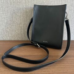 【CLEL】Smooth Leather Square Shou...