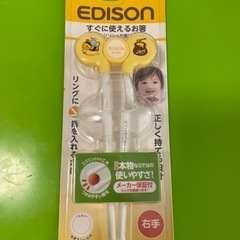 EDISON エジソン　すぐに使えるお箸　2歳から　右手