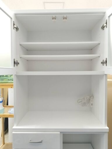 【洗浄消毒作業済】【美品】ニトリ　キッチンカウンター　コパン80 レンジボード 洗浄消毒作業済】【美品】ニトリ キッチンカウンター コパン80