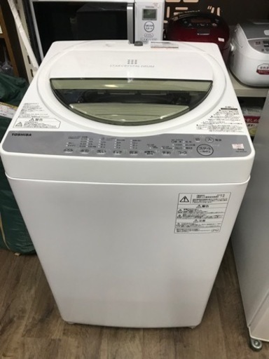 TOSHIBA 東芝 洗濯機 6kg 2018年製 AW-6G6
