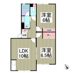 💙敷礼０！《2LDK》成田市♦LDK10帖！駐車場複数台利用可能...