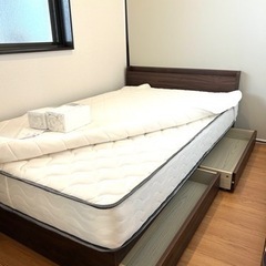 セミダブル フレーム・マットレス・掛ふとんセット 9日12時頃取りに来