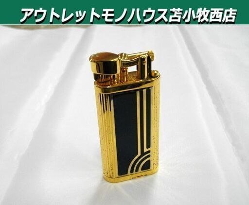 dunhill ダンヒル ガスライター ユニーク UNIQUE ゴールド×ブルー×ブラック ライター 苫小牧西店