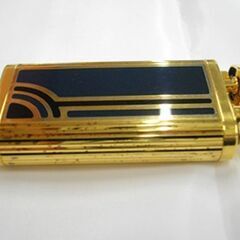 dunhill ダンヒル ガスライター ユニーク UNIQUE ゴールド×ブルー