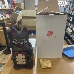 【売約済】珍品 招き猫 ケース 収納カギ付 金庫 seto cr...