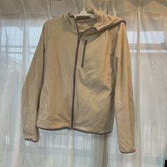 UNIQLO フリース　パーカー　ホワイト　XL