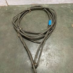 ワイヤーロープ 牽引ワイヤーロープ 玉掛け 26mm 12m 工事用材料 ②