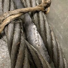 ワイヤーロープ 牽引ワイヤーロープ 玉掛け 28mm 10m 工事用材料 ①