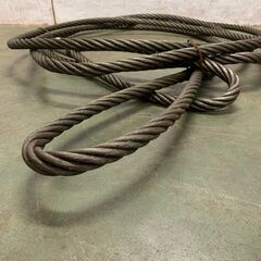 ワイヤーロープ 牽引ワイヤーロープ 玉掛け 28mm 10m 工事用材料 ① ワイヤーロープ 牽引ワイヤーロープ 玉掛け 28mm 10m 工事用材料 ①