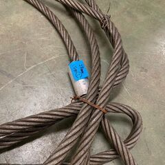ワイヤーロープ 牽引ワイヤーロープ 玉掛け 28mm 10m 工事用材料 ①