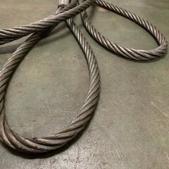 神鋼 シンコーロック ワイヤーロープ 牽引ワイヤーロープ 玉掛け 28mm 5m 工事用材料 ①