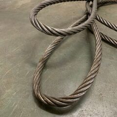 神鋼 シンコーロック ワイヤーロープ 牽引ワイヤーロープ 玉掛け 28mm 5m 工事用材料 ①