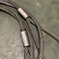 神鋼 シンコーロック ワイヤーロープ 牽引ワイヤーロープ 玉掛け 28mm 5m 工事用材料 ①