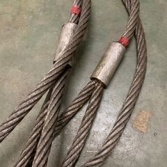 神鋼 シンコーロック ワイヤーロープ 牽引ワイヤーロープ 玉掛け 28mm 5m 工事用材料 ②