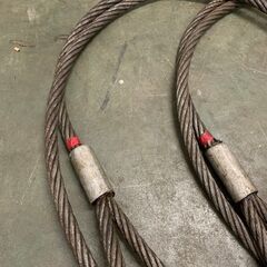 神鋼 シンコーロック ワイヤーロープ 牽引ワイヤーロープ 玉掛け 28mm 5m 工事用材料 ③