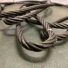 神鋼 シンコーロック ワイヤーロープ 牽引ワイヤーロープ 玉掛け 28mm 5m 工事用材料 ③