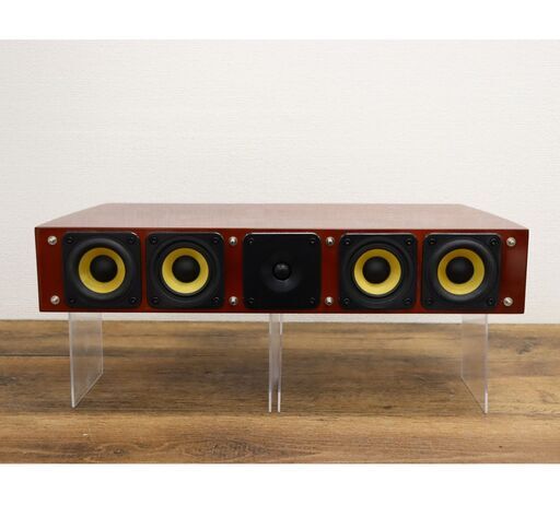 【ヤ取終了4/1】≪ZU835ジ≫ 音出しOK DENON/デノン センタースピーカー SC-C55XG 6Ω バスレフ方式 オーディオ機器/音響機器/音響機材 現状品