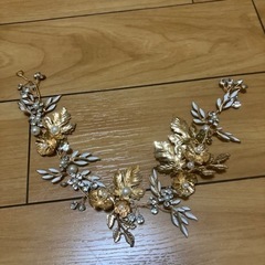 【ネット決済】ブライダル ゴールドヘアアクセサリー