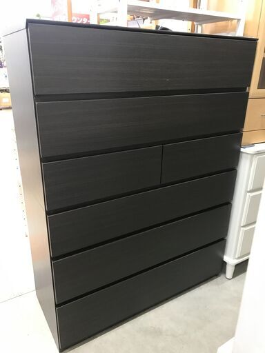 ニトリ 6段ハイチェスト ブラウン W(幅)99×D(奥行き)41.5×H(高さ)131cm ※クリーニング済み