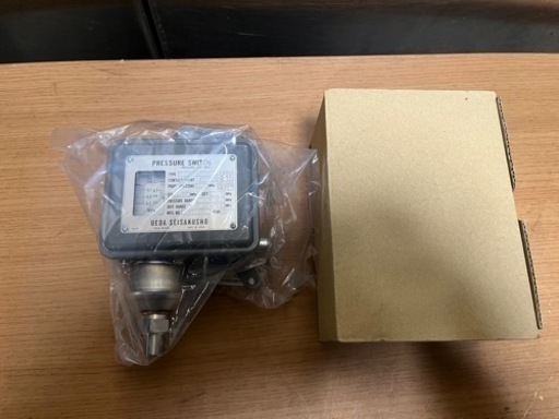 未使用 植田製作所 屋内汎用 防塵•防滴型 圧力スイッチ P5S-3-R3SB 圧力設定値 ON0.03 OFF0.015MPa 説明書付属  PRESSURE SWITCH ④