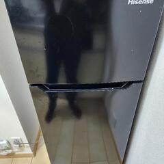 去年購入した黒い一人暮らし用の冷蔵庫