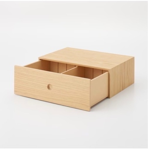 無印の木製小物収納