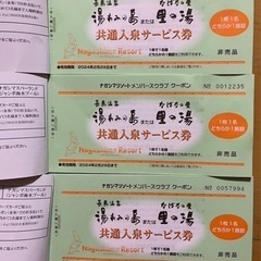 《お取引中》湯あみの島 共通入湯券 新品未使用 3枚