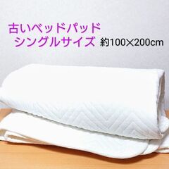 荷物運搬やペット用に〜古いベッドパッド／シングル100✕200c...