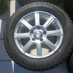美品！バリ山ミニバンスタッドレスホイール4本セット195/65R15 6j off45 pcd114.3 5H ノア、ヴォクシーにいかがでしょうか？
