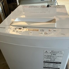 洗濯機 TOSHIBA AW-45M5 東芝 2018年製