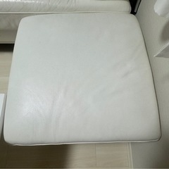 完全削除2月20日 最終お値下1万円引き 東京インテリア KELVIN GIORMANI 本革 オットマン付きソファー