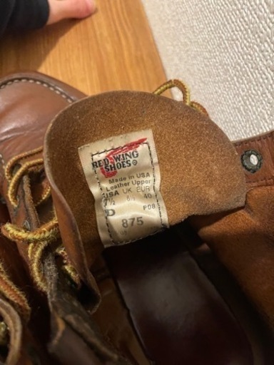 RED WING EUR40 25センチ相当 ※一部革がかたい箇所有