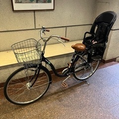 自転車26インチ ポリーニ 子ども乗せ OGK 非電動　