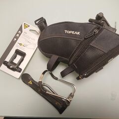 TOPEAK　サドルバッグ,ボトルゲージ,取付部品の3点