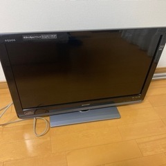 ジャンクテレビ　AQUOS32型　HDD内蔵　亀山モデル