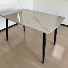 ダイニングテーブルセット セラミック 大理石　４人掛け No2712