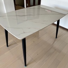ダイニングテーブルセット セラミック 大理石　４人掛け No2712