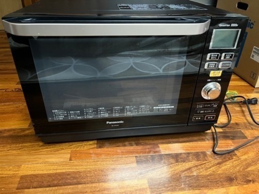 オーブンレンジ(パナソニック製 ブラック 26L)※状態良
