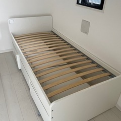 IKEA シングルベッド　収納あり
