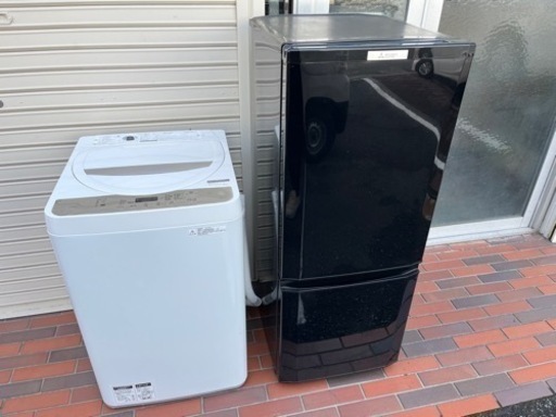 ★美品★家電2点セット 三菱/SHARP 冷蔵庫 洗濯機 動作確認済み