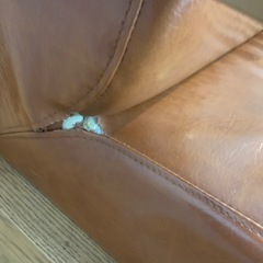 3人がけ　合皮ソファー