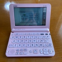 電子辞書　CASIO EX-WORD XD-G4800 ピンク