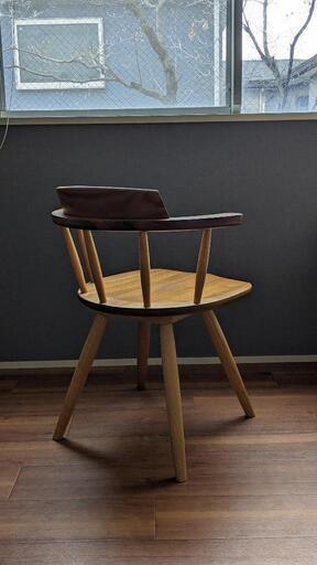 名作チェア】回転アームチェア_ナガノインテリア（DC341）