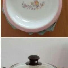 昭和レトロ鍋＆カレー皿のセット