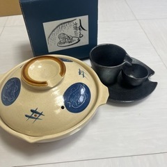 一人鍋×しずる冷酒器のセット